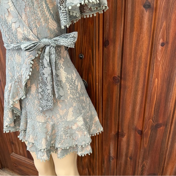 Selfie Leslie Sage Faux Wrap Dress - Picture 8 of 10